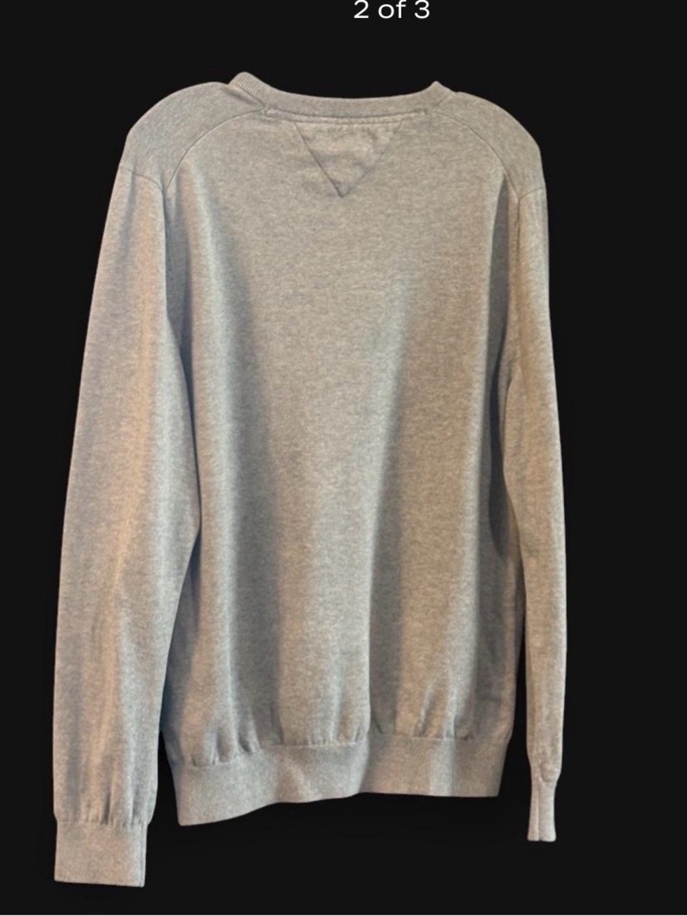 Tommy Hilfiger Men's Light Gray Crewneck Sweater size Large - Picture 2 of 3